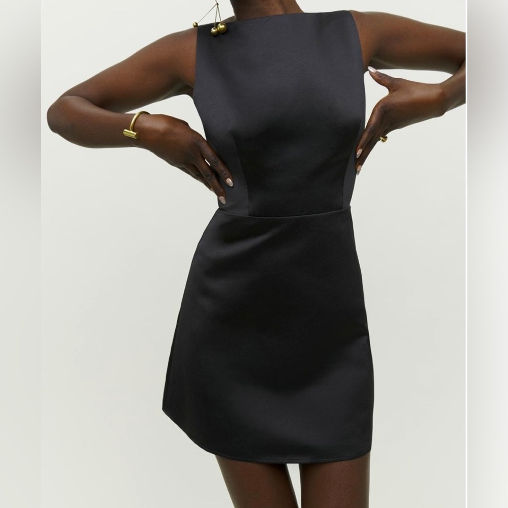 NWT Reformation Zenni Dress — Black, Size 6